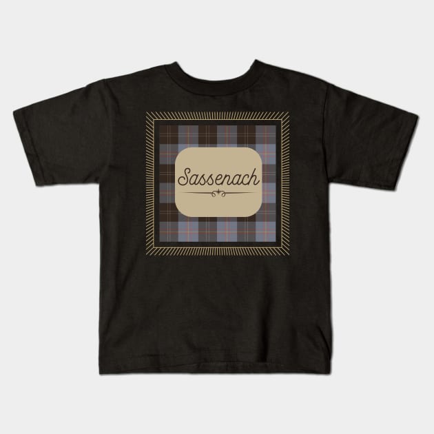 Sassenach Fraser Clan Tartan Kids T-Shirt by MalibuSun